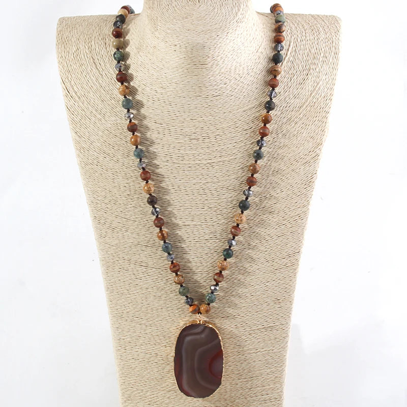 Colar Giana - Fashion boho combina com seu linho (tendência grega)