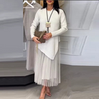 Conjunto Flora - Vestido + blusa em alta para o inverno 2026 (tendência francesa)