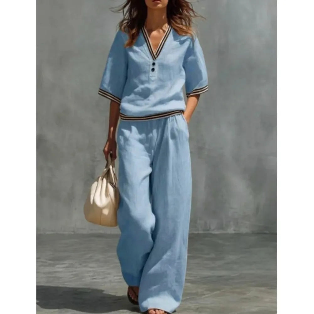 Conjunto Cloe - O queridinho em linho das style queens (tendência grega)
