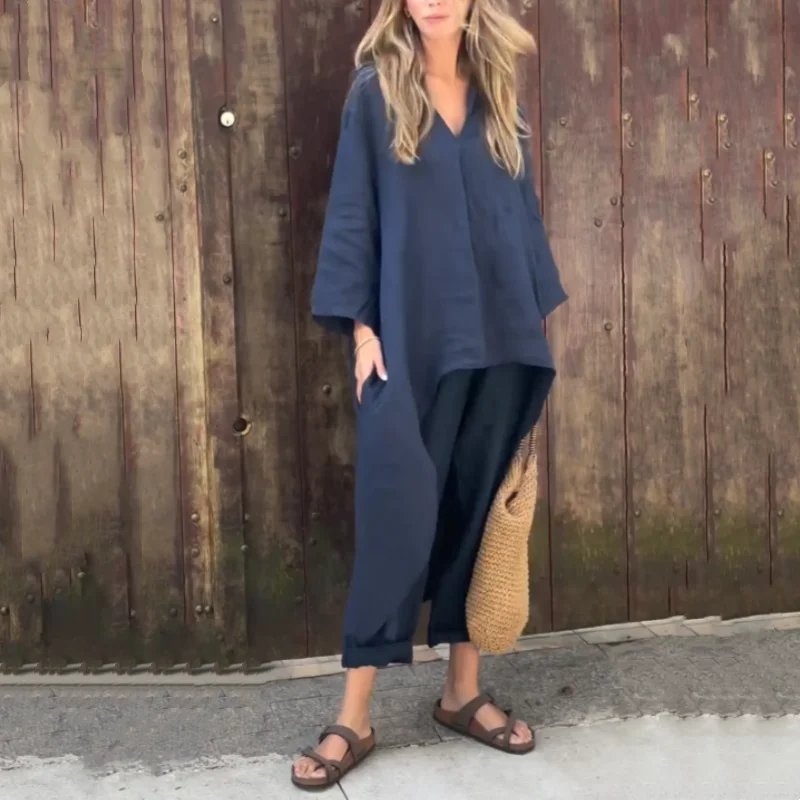 Conjunto Maya - Sofisticação em linho queridinho das style mavens (tendência francesa)