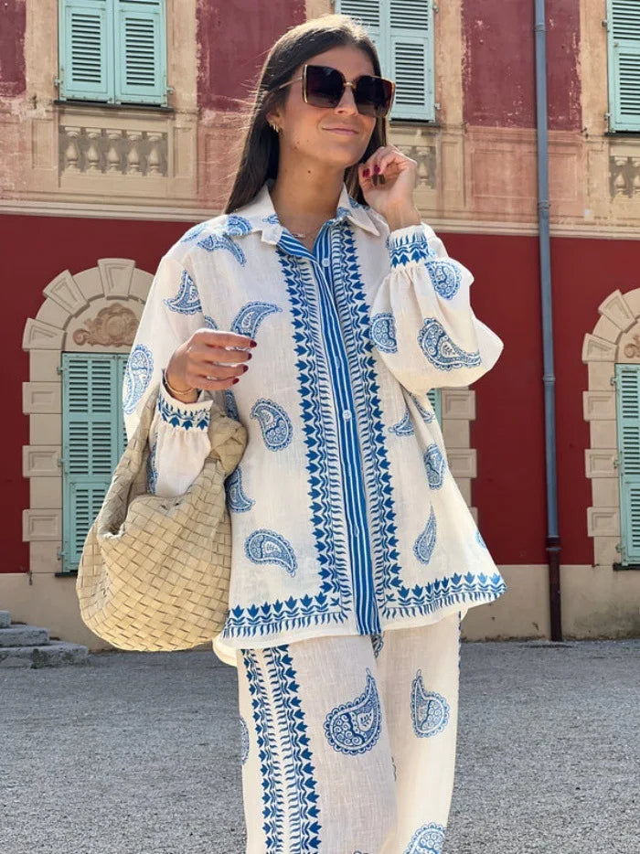 Conjunto Olina - O mais desejado para o verão 2027 pelas trendsetters em linho (tendência grega)