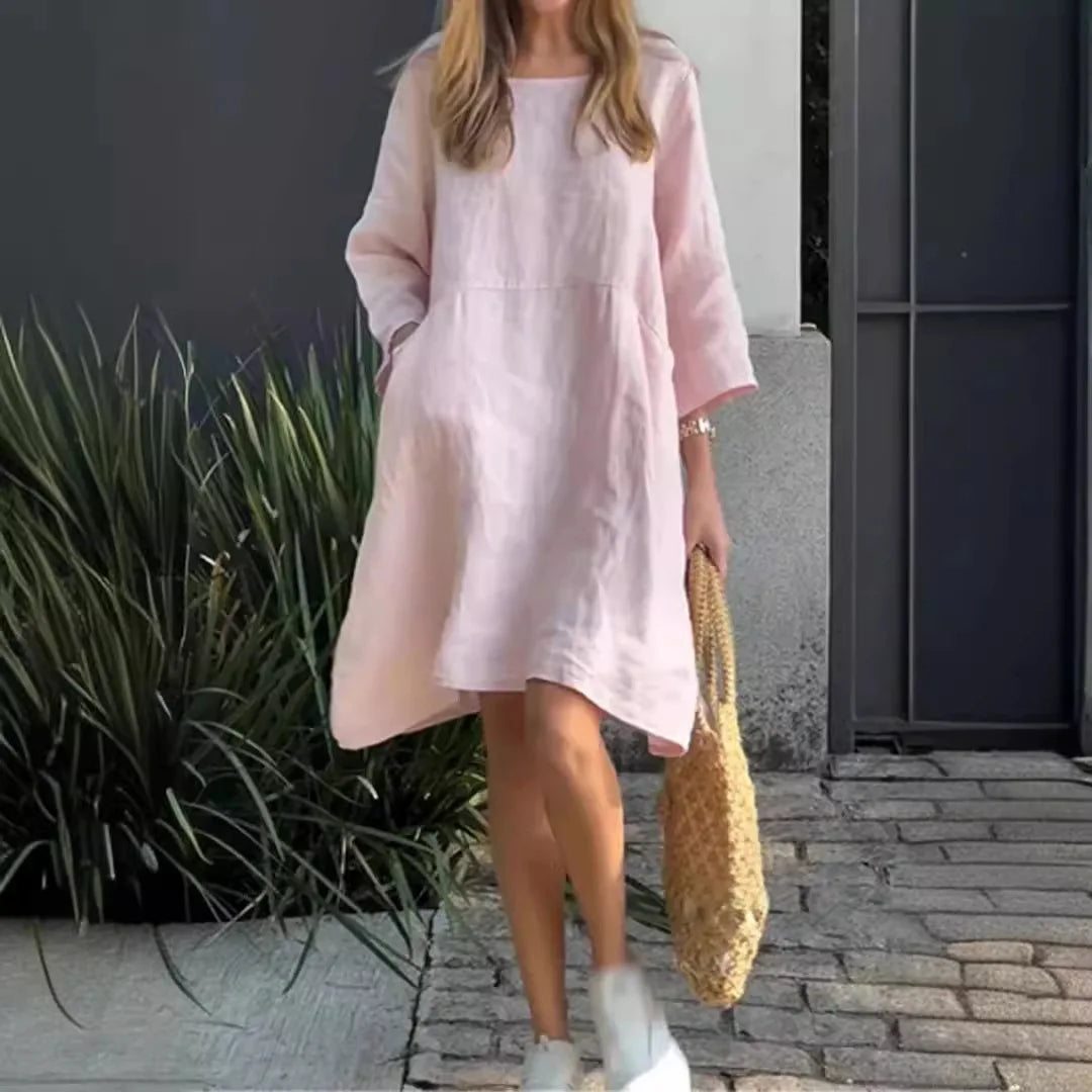 Vestido Milena - O queridinho das it girls em linho (tendência grega)