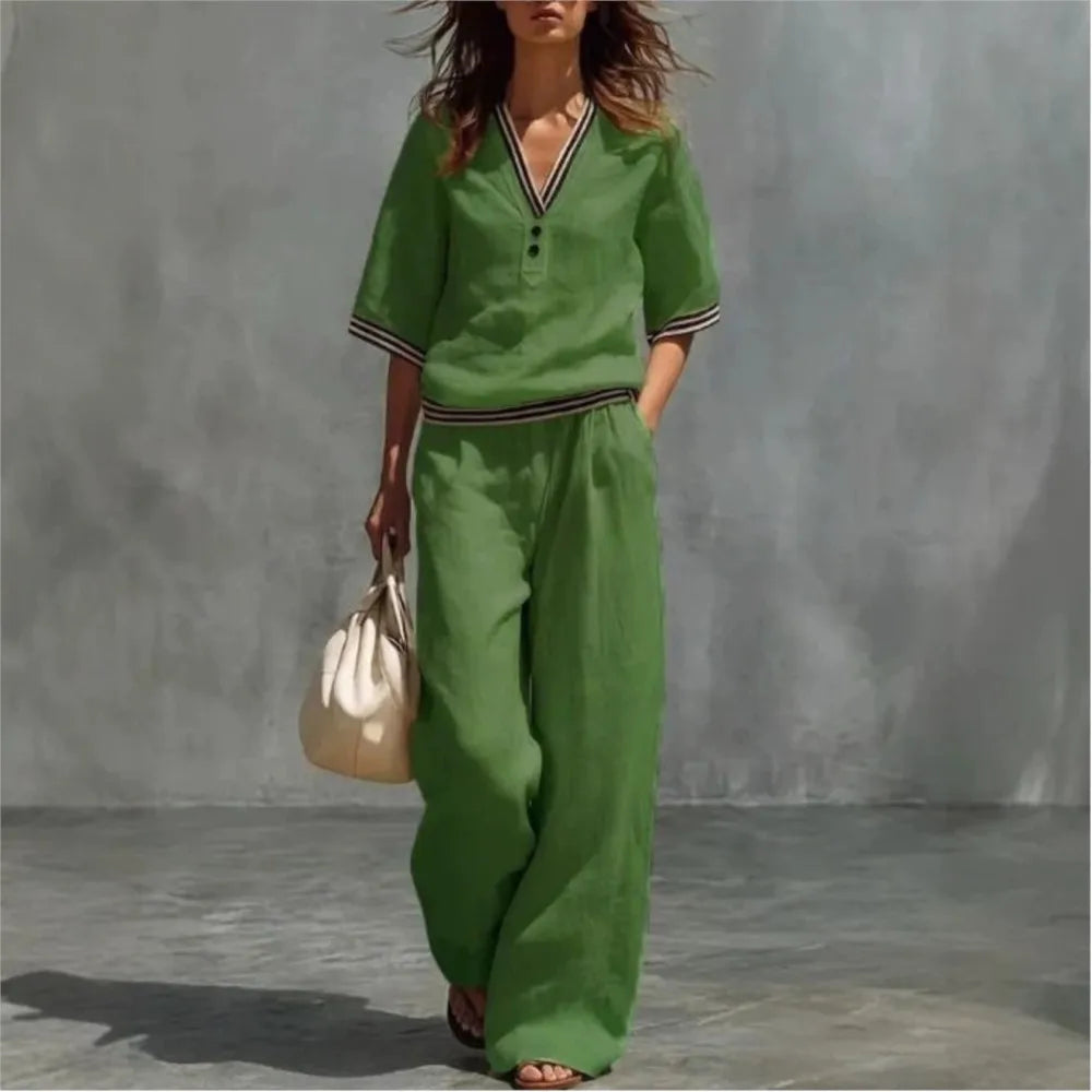 Conjunto Cloe - O queridinho em linho das style queens (tendência grega)