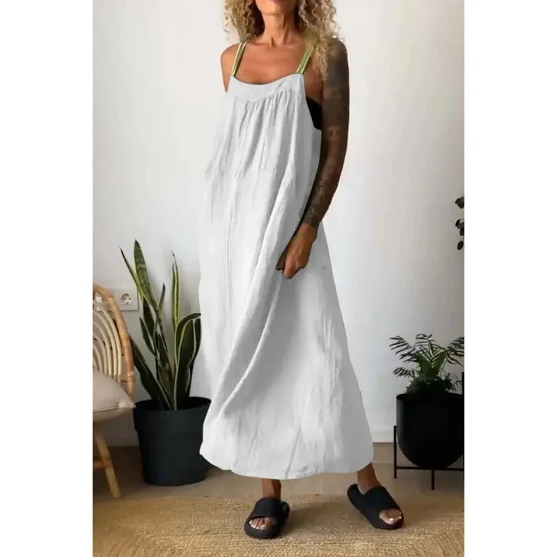 Vestido Carmem - O linho must-have das trendsetters (tendência grega)