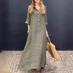 Vestido Benedita - Linho de alta qualidade (tendência grega)