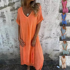 Vestido Luiza - Alto poder em linho (tendência americana)