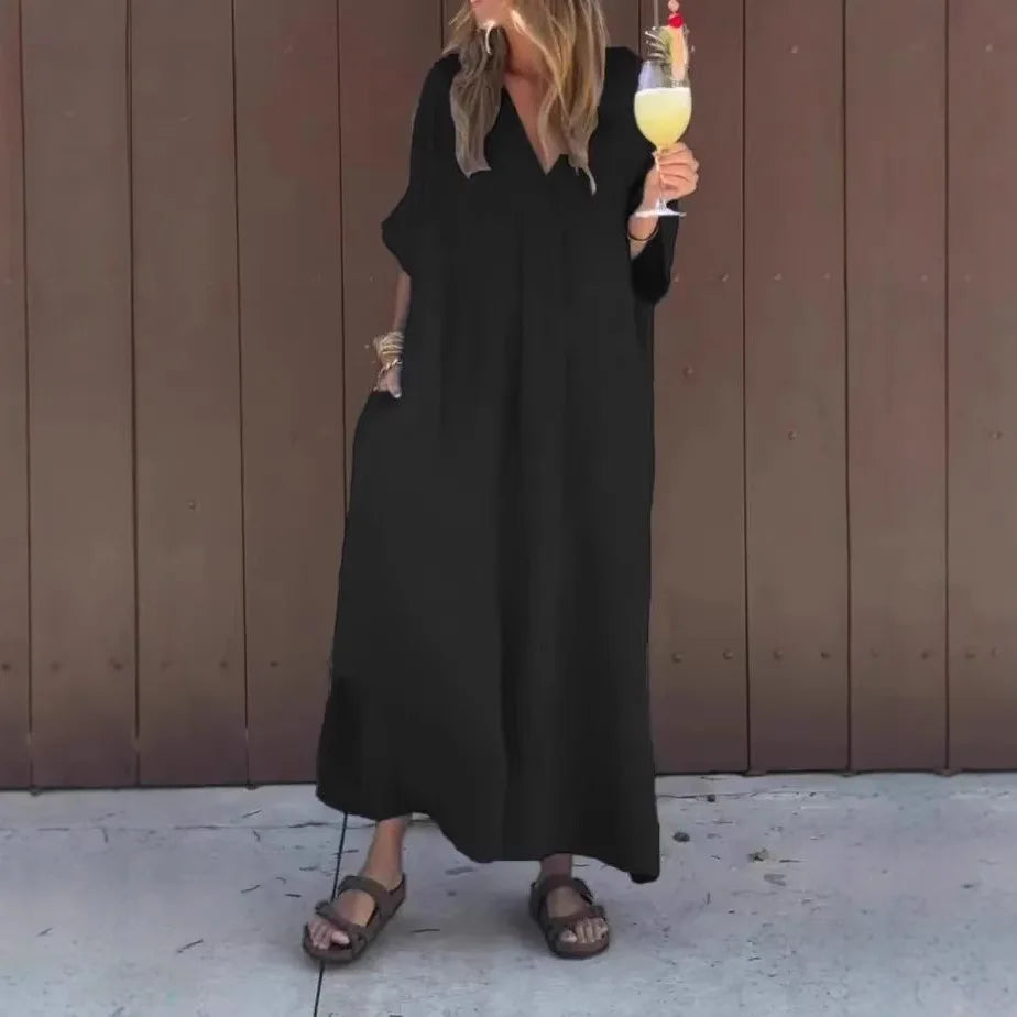 Vestido Conceição - O must-have em linho premium (tendência grega)