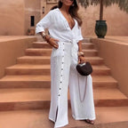 Conjunto Serena - Tendência em linho preferido das style mavens