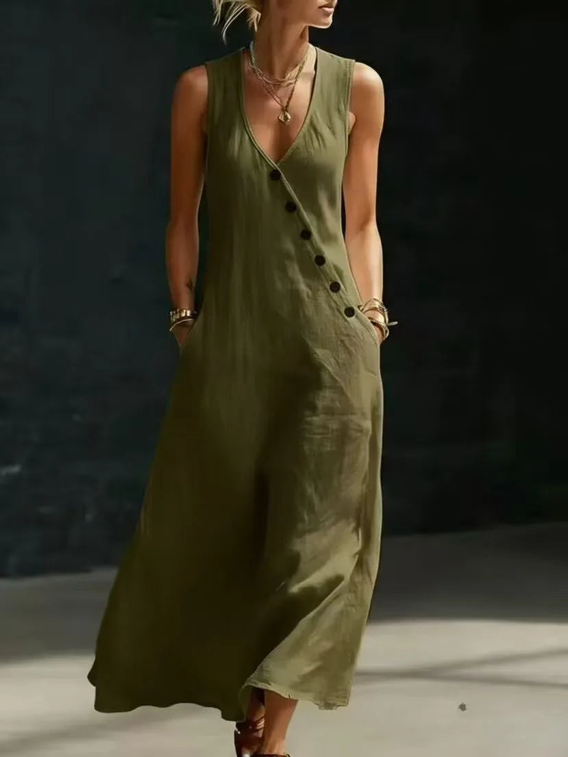 Vestido Feur - o queridinho das style queens em linho (tendência grega)