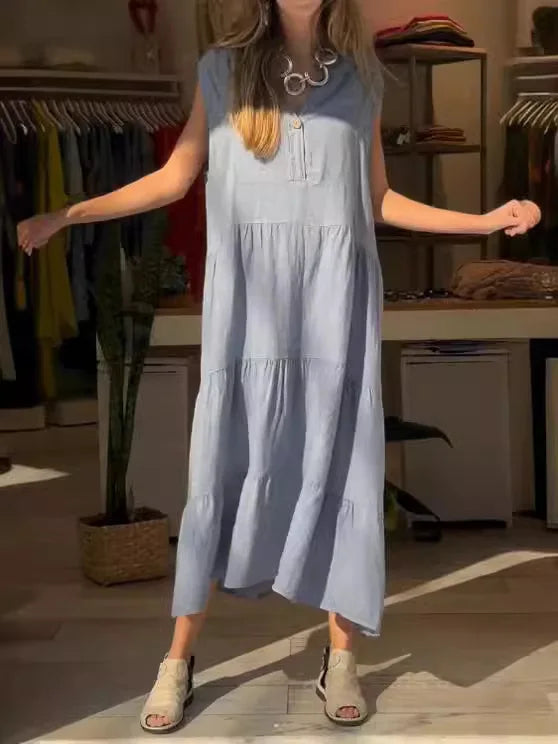 Vestido Luna - Tendência americana em linho (queridinho das it girls)