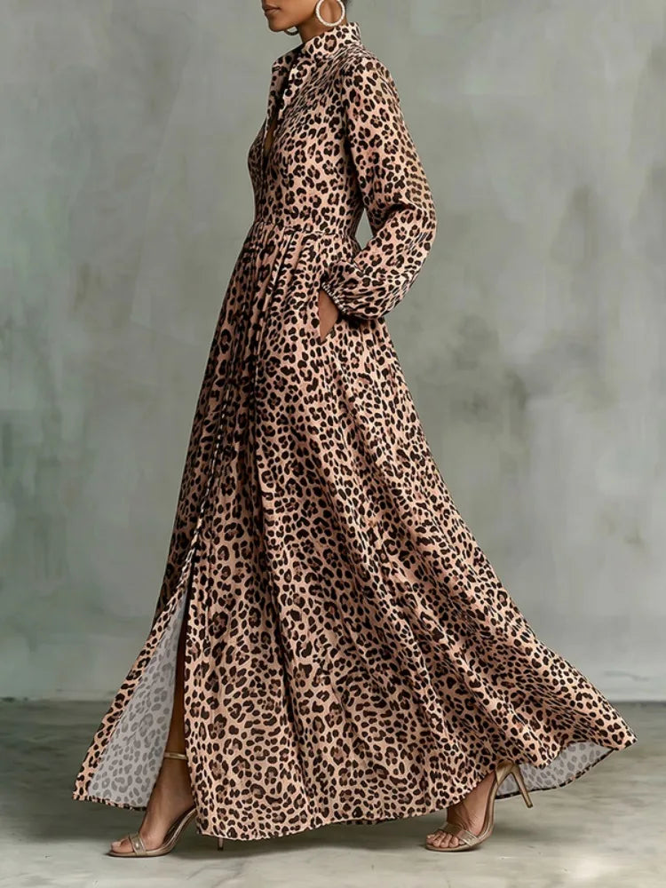 Vestido Aracéli - O leopard print mais desejado pelas trendsetters (tendência francesa)