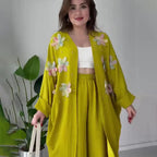 Conjunto Sandra - Tendência 2026 cardigan + calça (tendência belga)
