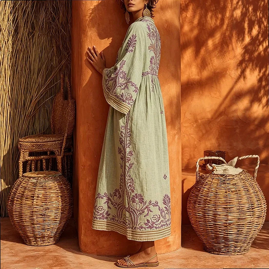 Vestido Caren - Boho chic preferido das glam leaders (tendência grega)