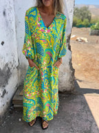 Vestido Antonella - Estampado fluido queridinho das trendqueens (tendência americana)