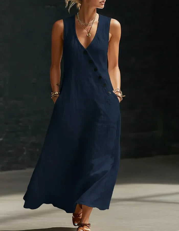 Vestido Feur - o queridinho das style queens em linho (tendência grega)