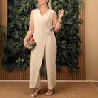 Macacão Flor de Liz - Tendência verão 2026 das trendsetters (tendência Belga)