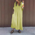 Vestido Conceição - O must-have em linho premium (tendência grega)