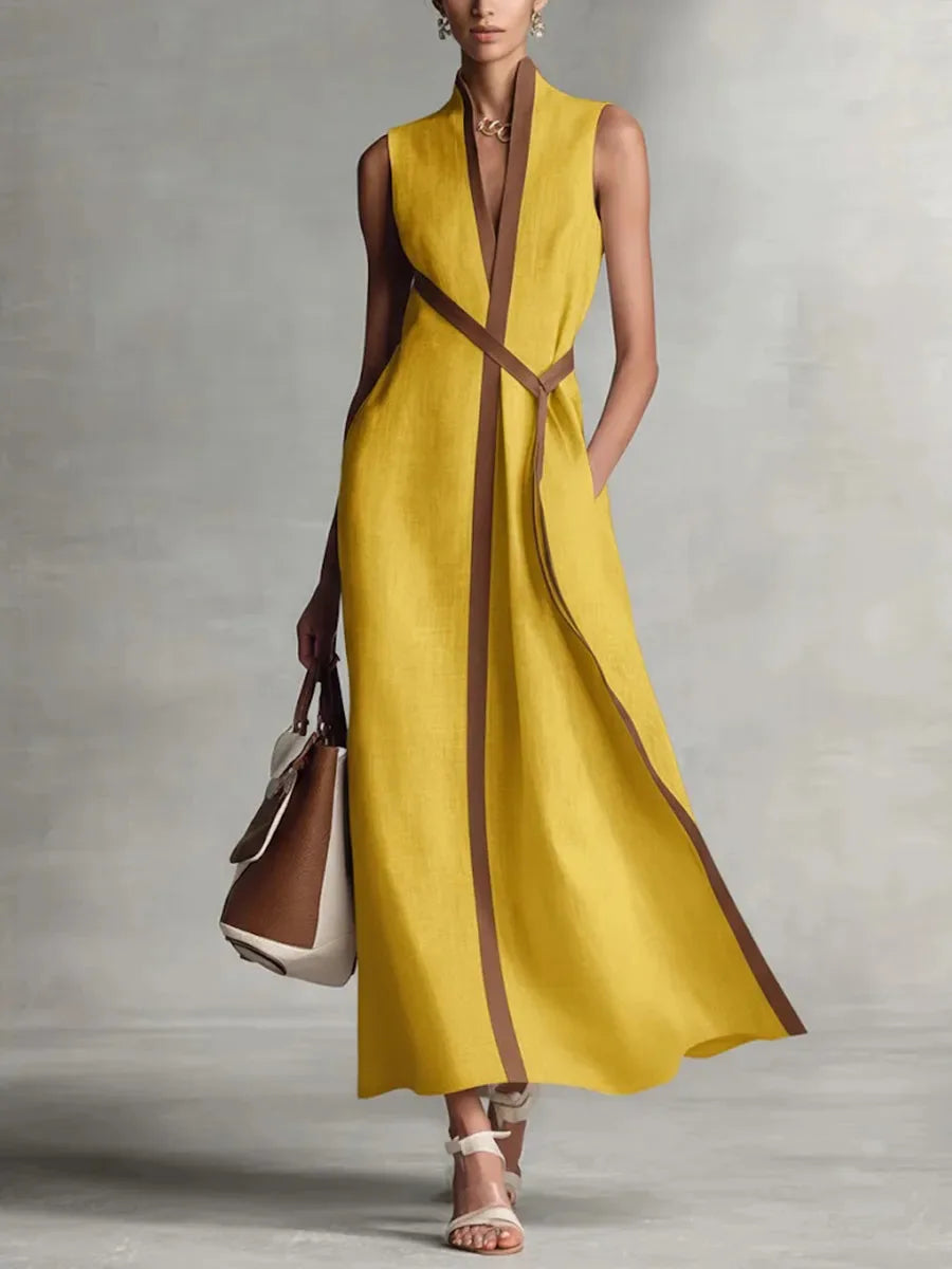 Vestido Leonor - Seu top choice em linho high quality (tendência grega)
