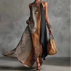 Vestido Ailsa - O linho Leopard print mais amado pelas blogueiras europeias (tendência grega)