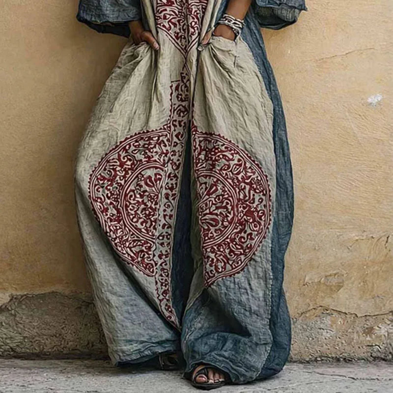 Macacão Deise - O boho vintage preferido das style mavens (tendência grega)