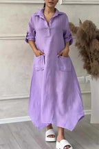 Vestido Vanessa - O linho preferido das chic leaders (tendência grega)