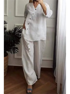 Conjunto Natalia - Seu style staple em linho (tendência grega)