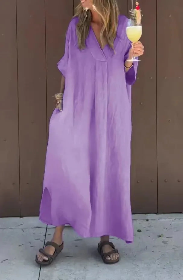 Vestido Conceição - O must-have em linho premium (tendência grega)