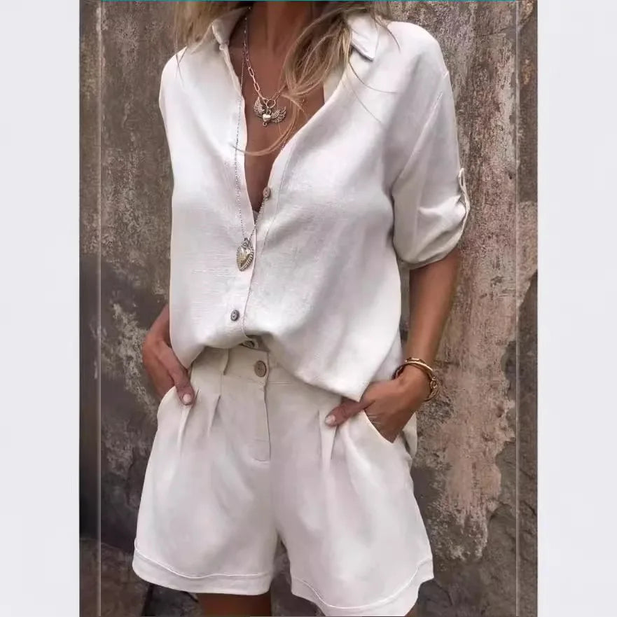 Conjunto Clarissa - Must-have em linho Lisavi (tendência Americana)