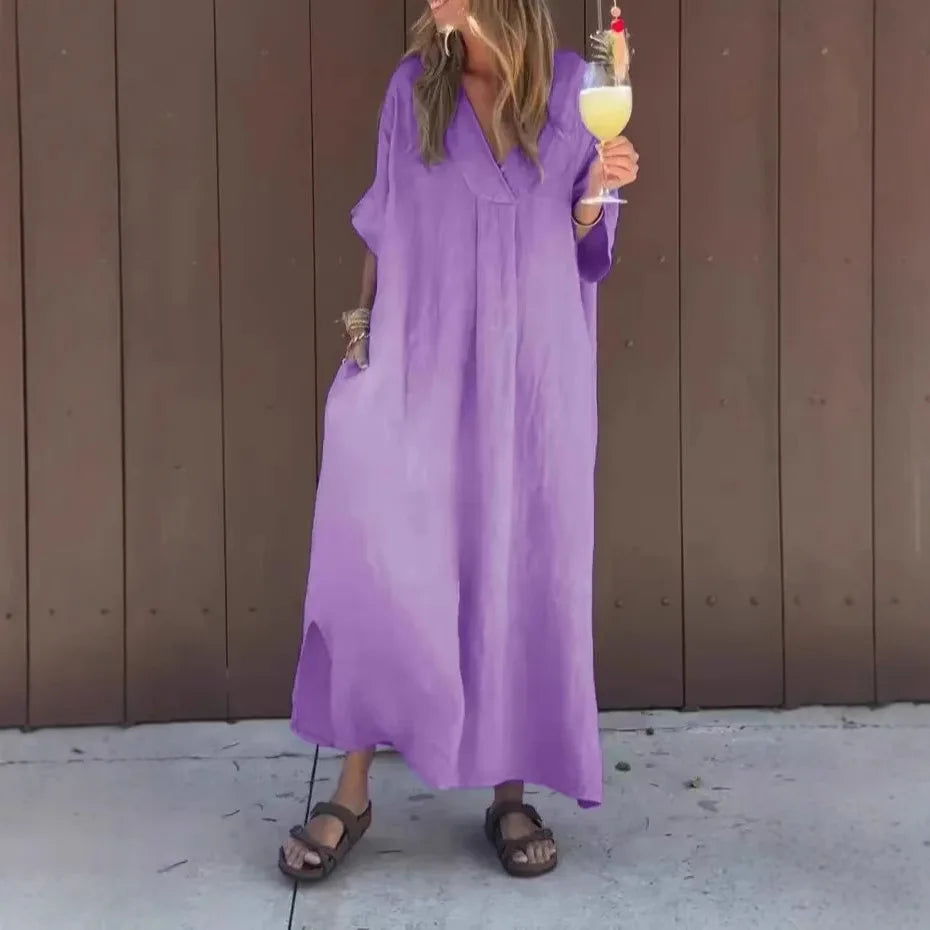 Vestido Conceição - O must-have em linho premium (tendência grega)