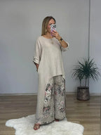Conjunto Salomé - O queridinho das style mavens em linho (tendência grega)
