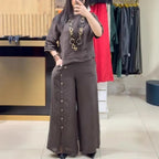 Conjunto Talita - O conjunto em linho querido das trendsetters (tendência grega)