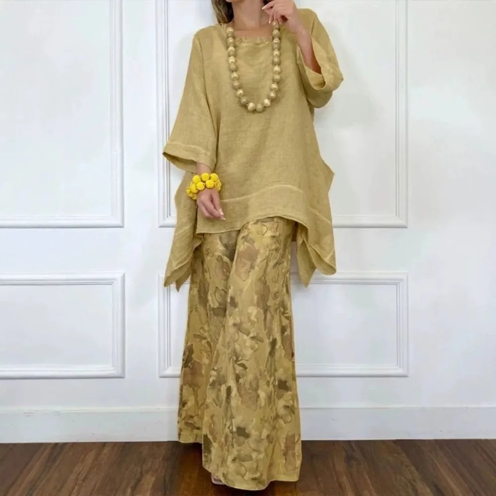 Conjunto Yanca - O linho mais amado pelas style mavens (tendência grega)
