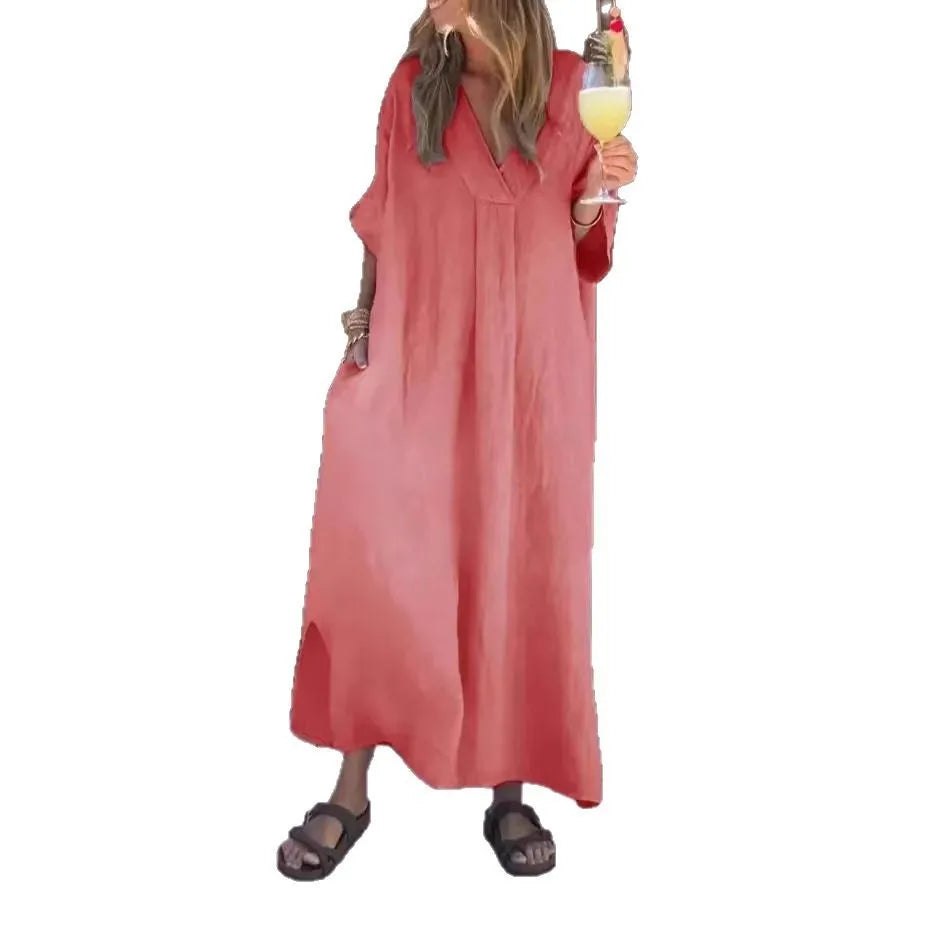 Vestido Conceição - O must-have em linho premium (tendência grega)