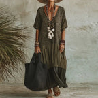 Vestido Damiana - O linho mais desejado pelas style mavens (tendência grega)