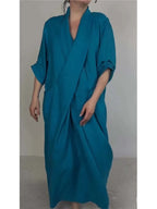 Vestido Solange - Fluido assimétrico queridinho das blogueiras (tendência Italiana)