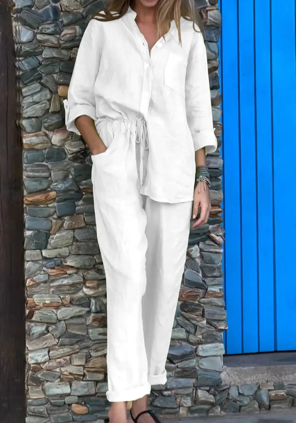 Conjunto Dêssa - Sofisticação e Luxuosidade em Linho (Predileto das Famosas)
