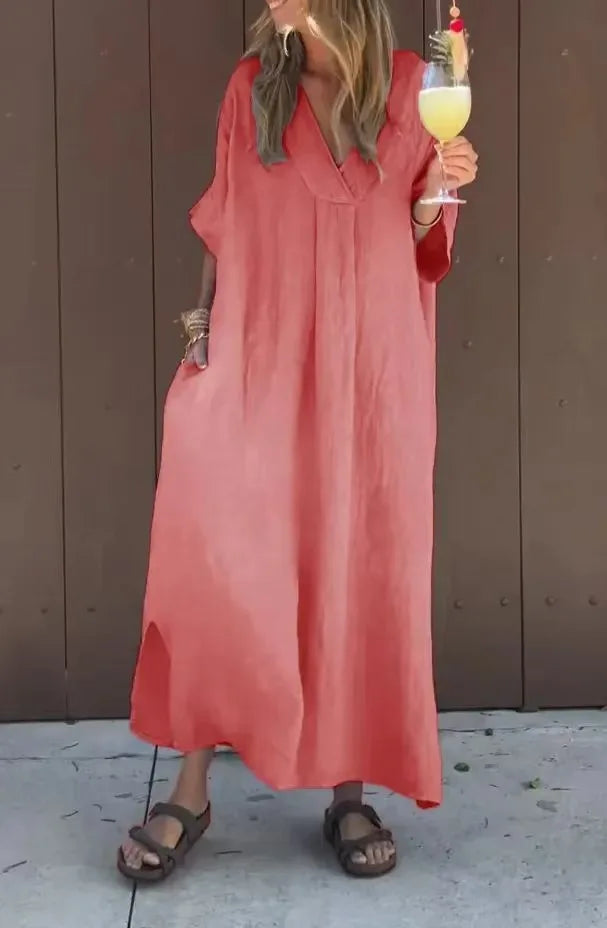 Vestido Conceição - O must-have em linho premium (tendência grega)