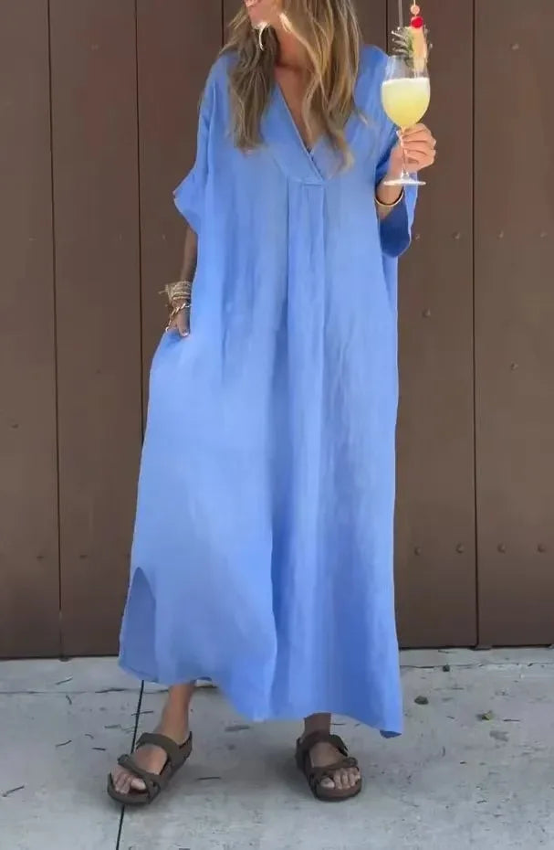 Vestido Conceição - O must-have em linho premium (tendência grega)