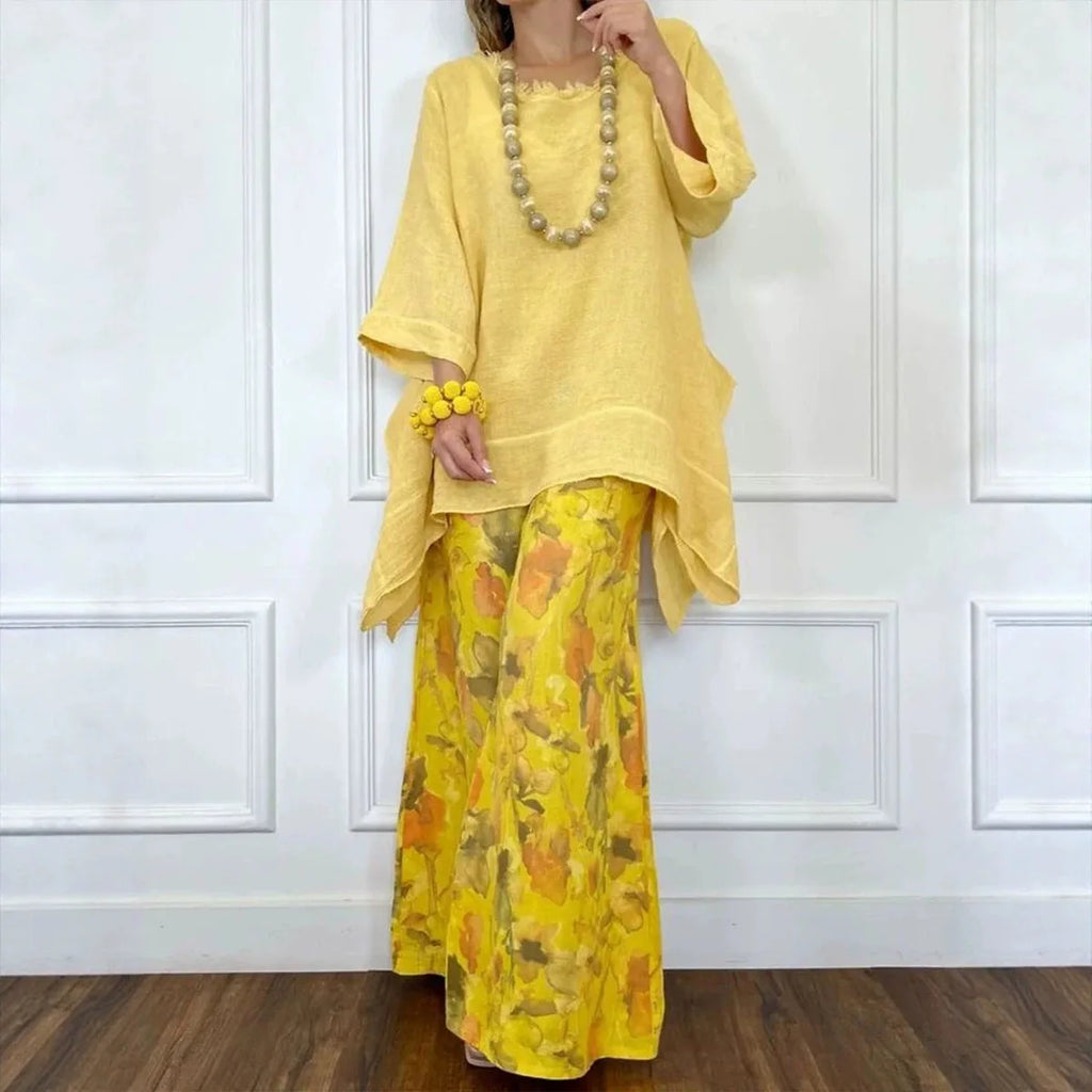 Conjunto Yanca - O linho mais amado pelas style mavens (tendência grega)