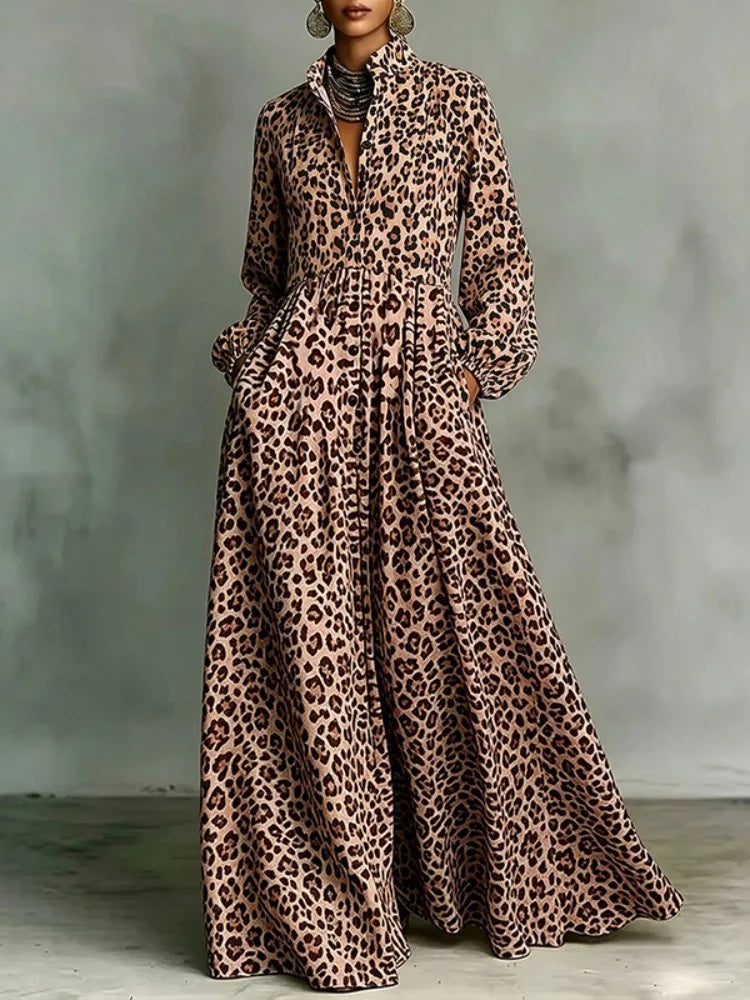 Vestido Aracéli - O leopard print mais desejado pelas trendsetters (tendência francesa)