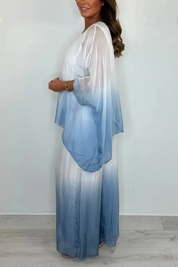 Conjunto Daniela - Chiffon em degradê must-have 2026 (tendência italiana)