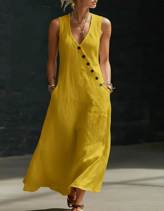 Vestido Feur - o queridinho das style queens em linho (tendência grega)